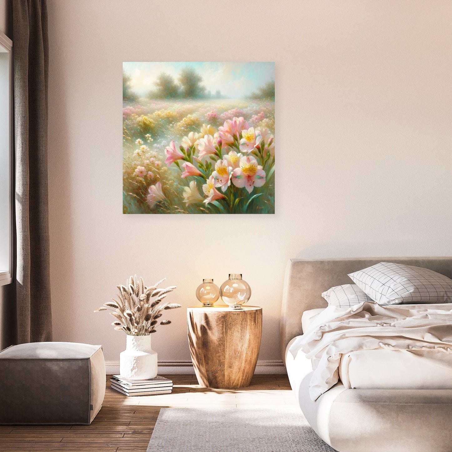 Gentle Alstroemeria Whispers Canvas