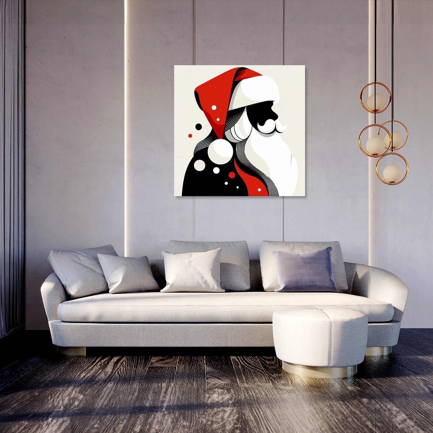 Simplified Santa Canvas