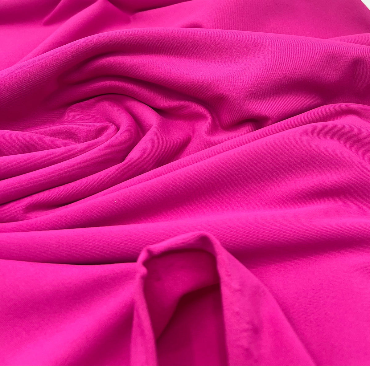 Hot Pink Stretch Jersey 220GSM 4 Way Stretch Fabric