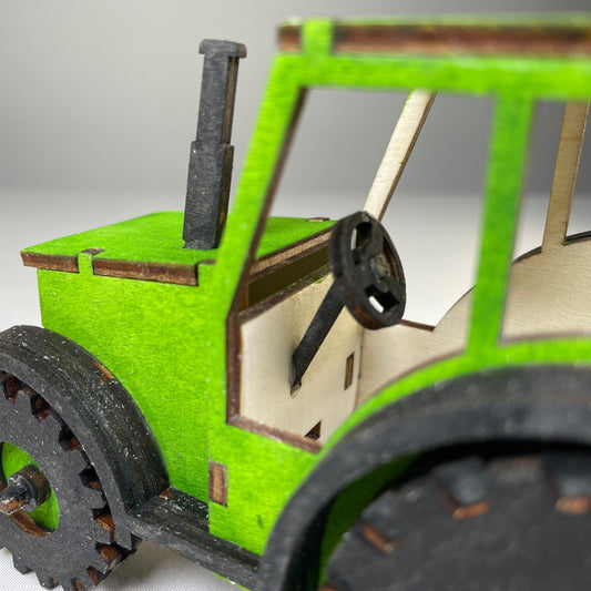 Tractor Puzzle - Flatpack Model Kit by Curious Rabbit ®