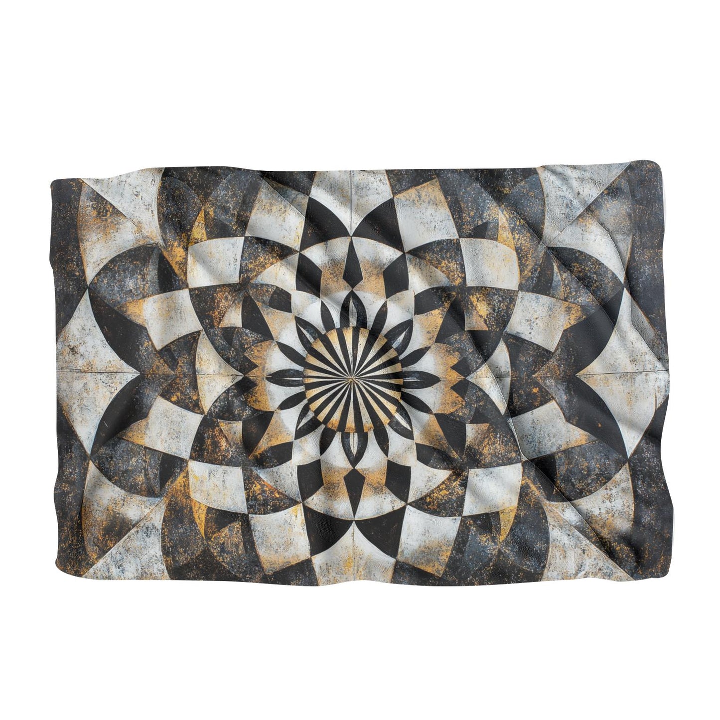 Golden Symmetry Meditation Blanket