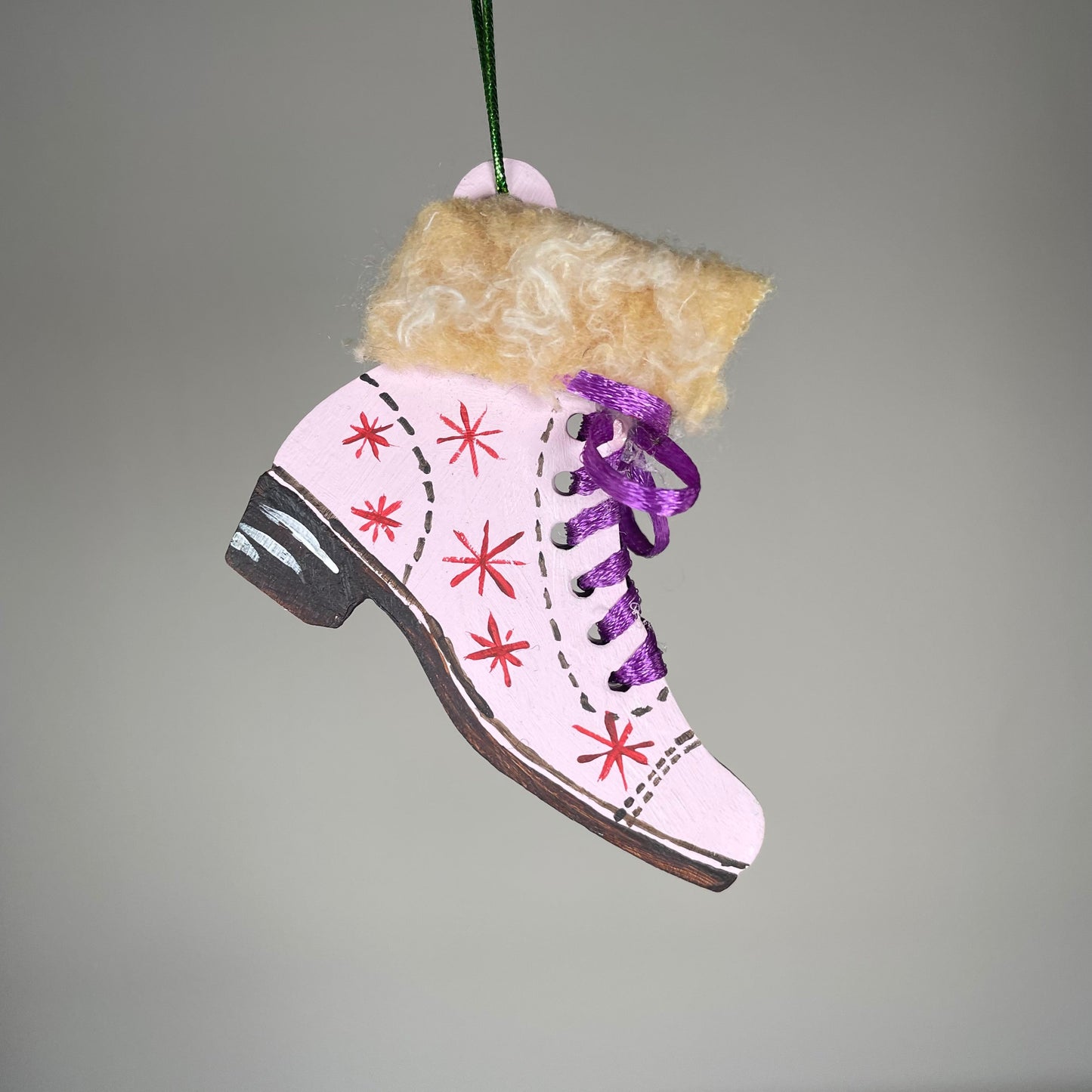 Ice Skates Bauble - Handmade Ornament by Curious Rabbit ®