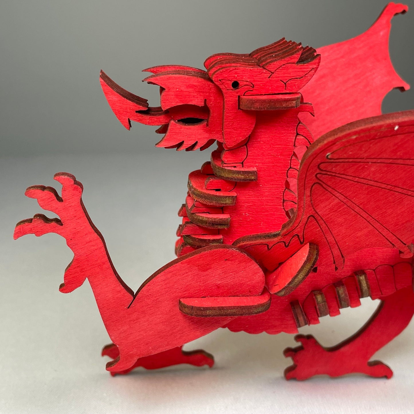 Welsh Dragon Puzzle Kit - Flatpack Model Kit By Curious Rabbit ®