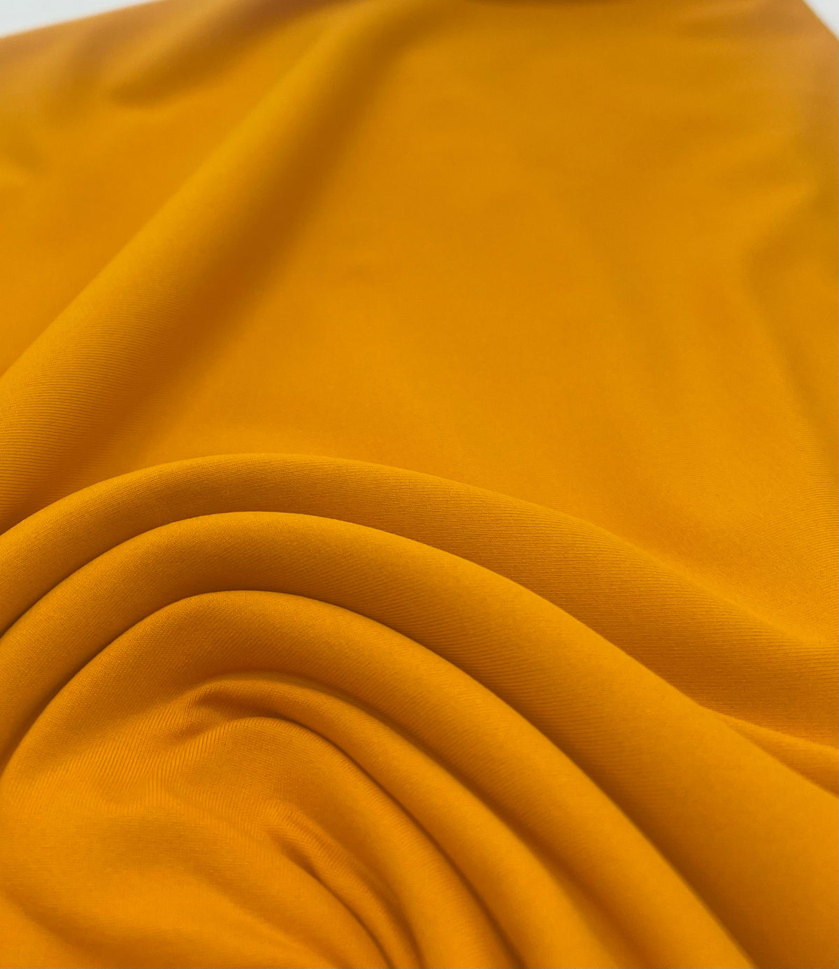 Mustard Yellow Stretch Jersey 220GSM 4 Way Stretch Fabric