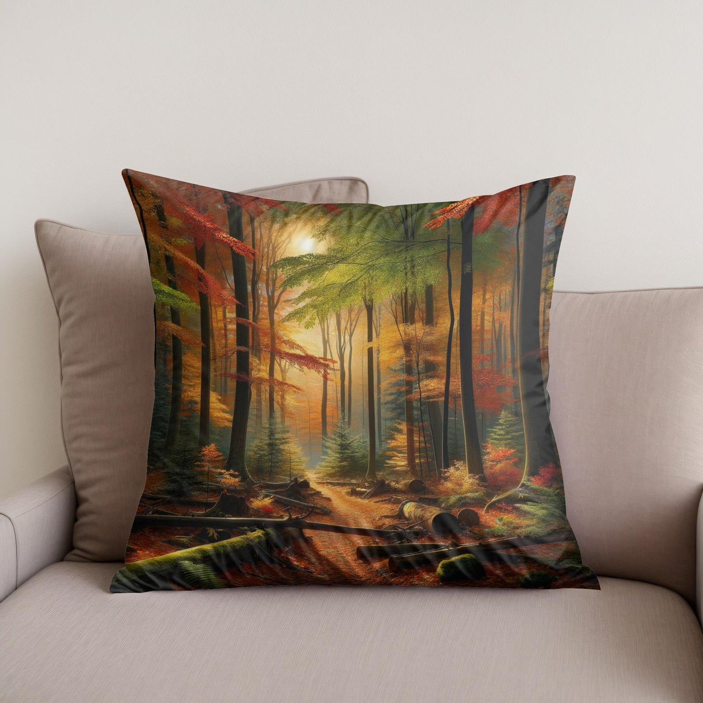 Autumnal Whisper Cotton Cushion