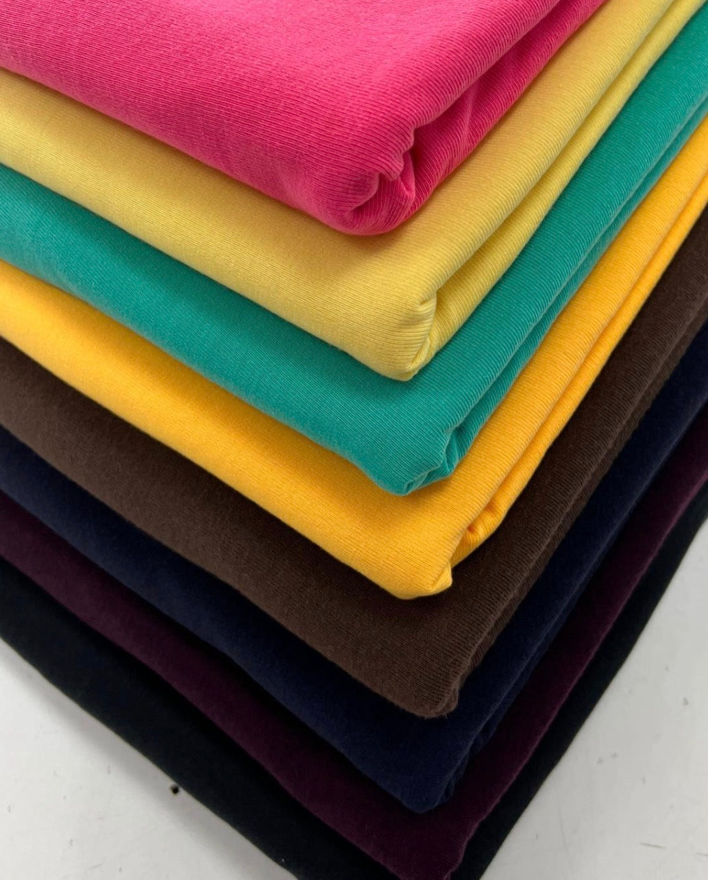 Chocolate Brown Lightweight Melange Knit Stretch Fabric