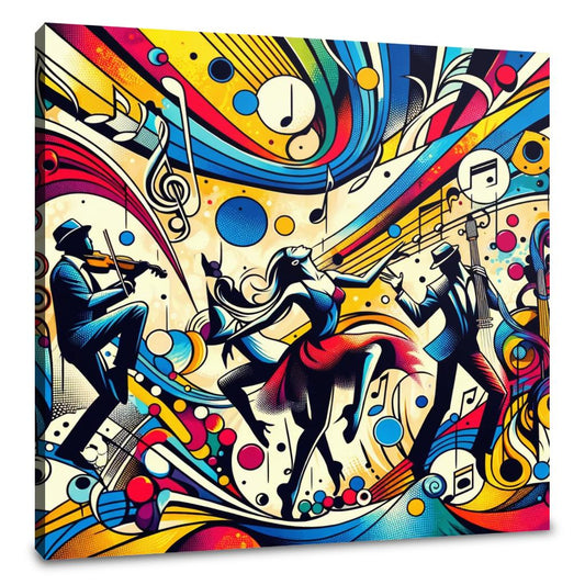 Dance Rhythm Art Canvas