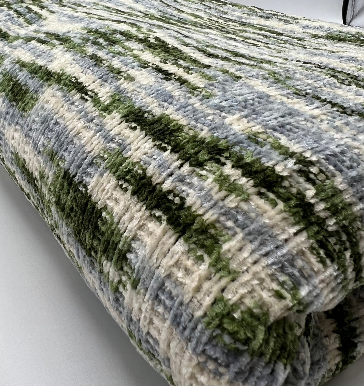 Green Chunky Cosy Knitted 260GSM 2 Way Stretch Fabric