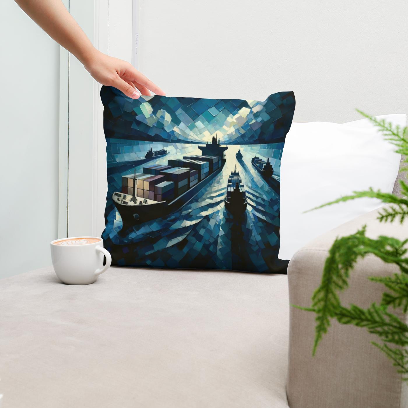 Nocturnal Voyages Cotton Cushion