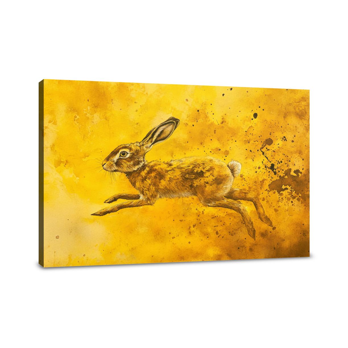 Hopping Hare Canvas
