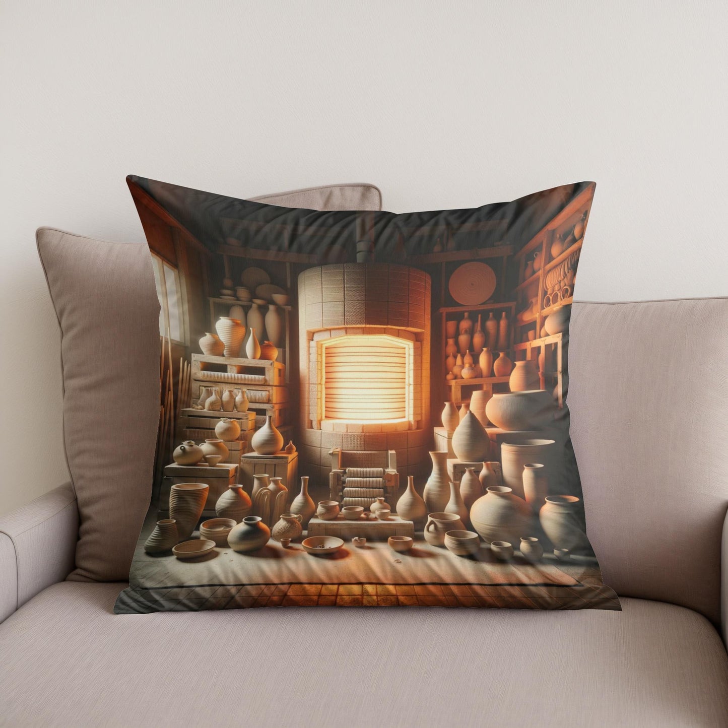 Kiln Glow Cotton Cushion