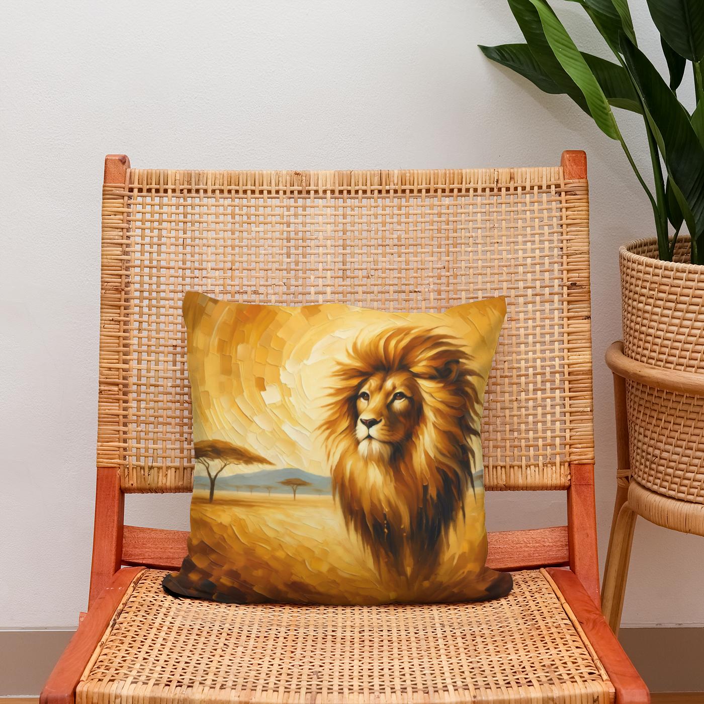 Serene Savannah King Cotton Cushion