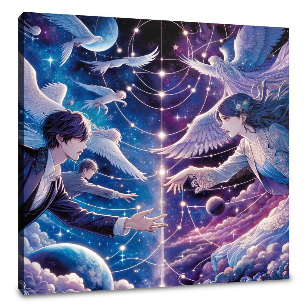 Stellar Love Embrace Canvas