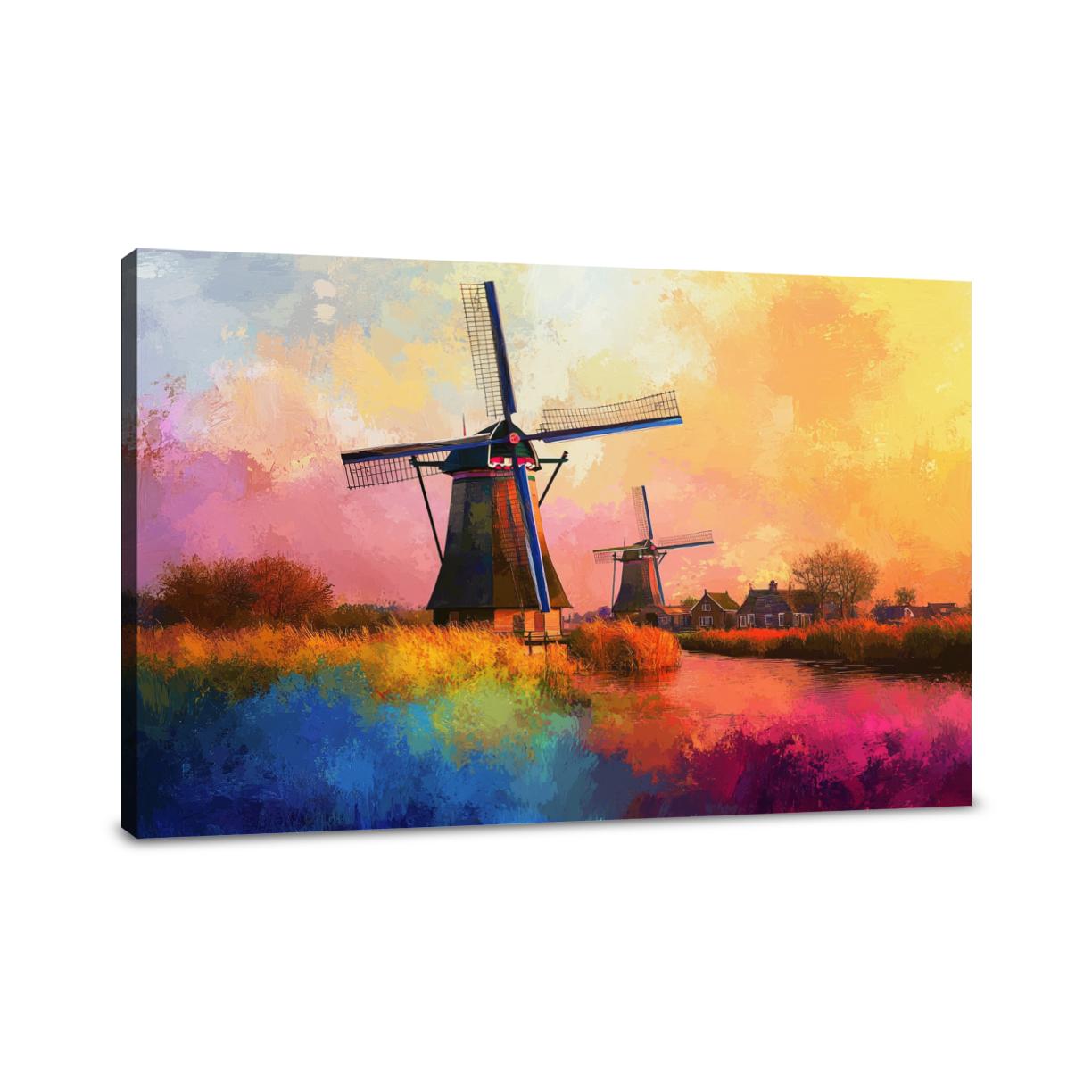 Windmill Whirl Canvas