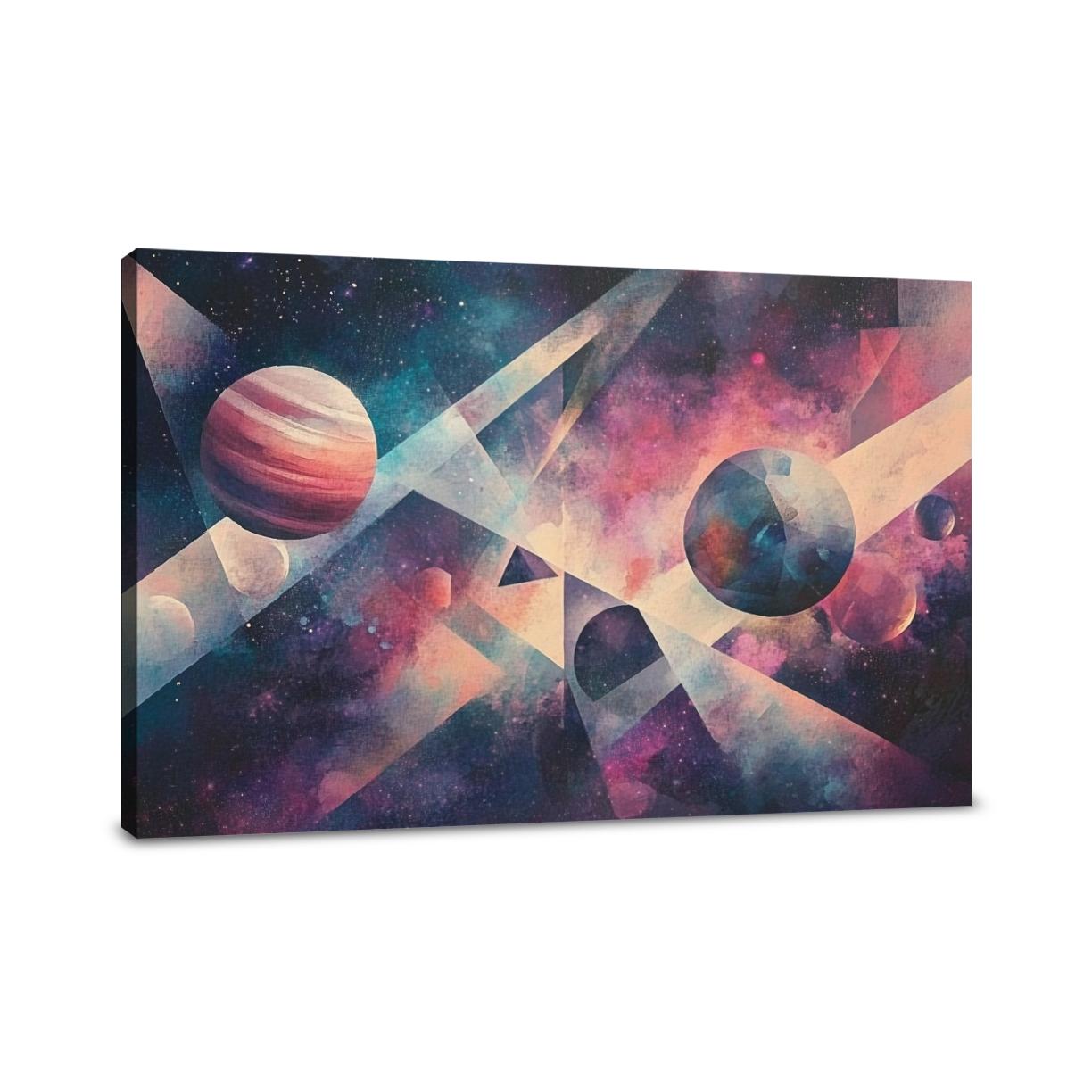 Geometric Cosmos Harmony Canvas