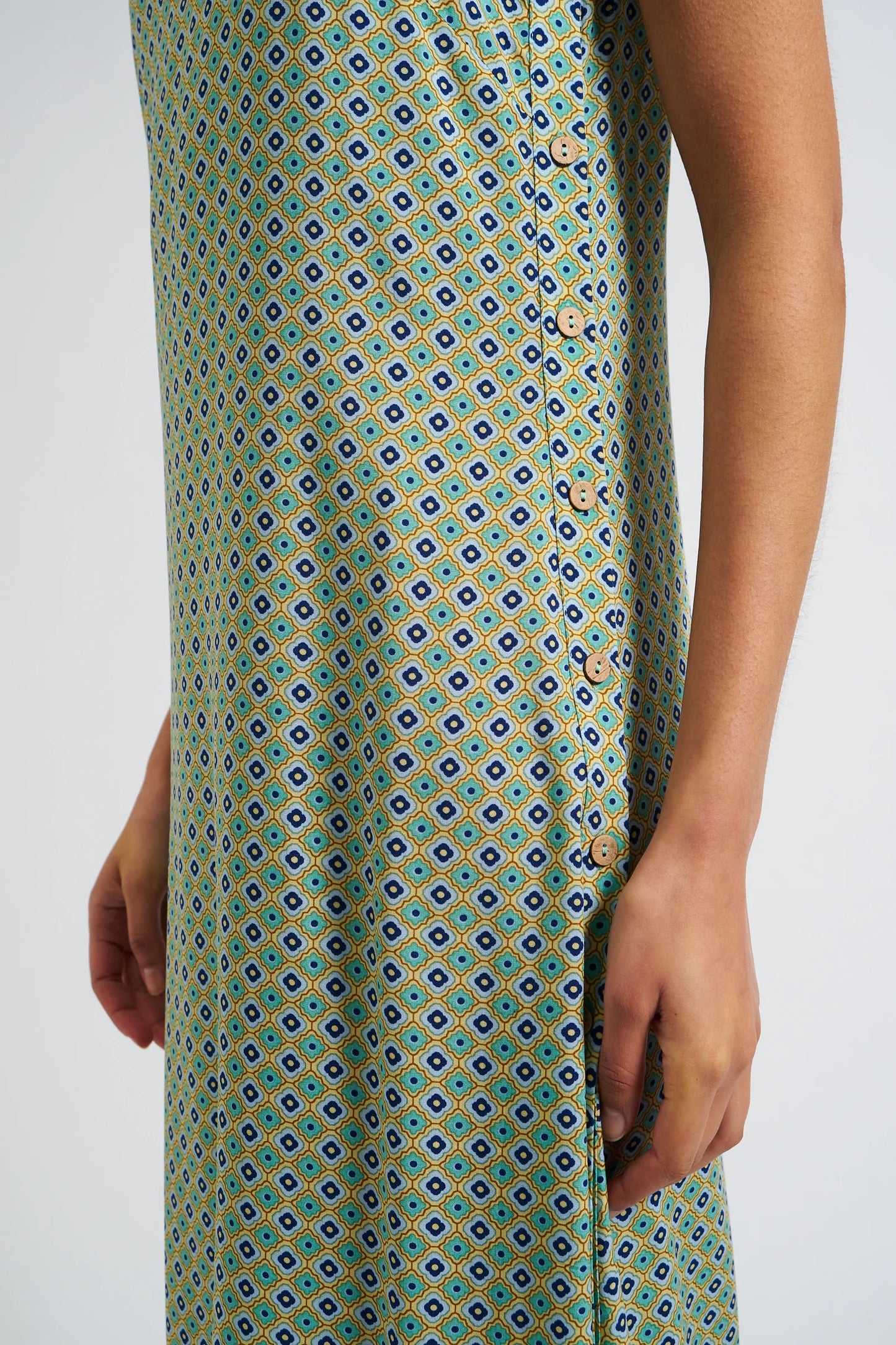 Orinda Tangiers Print Sleeveless Midaxi Dress