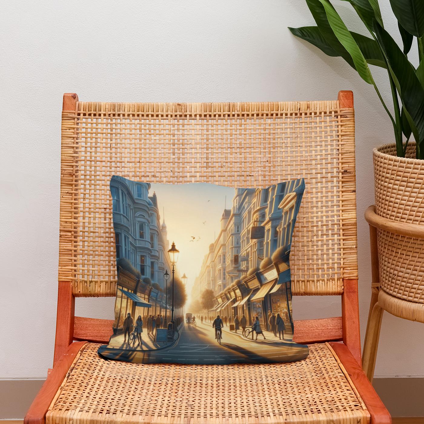 Bristol's Park Street Morning Glow Cotton Cushion