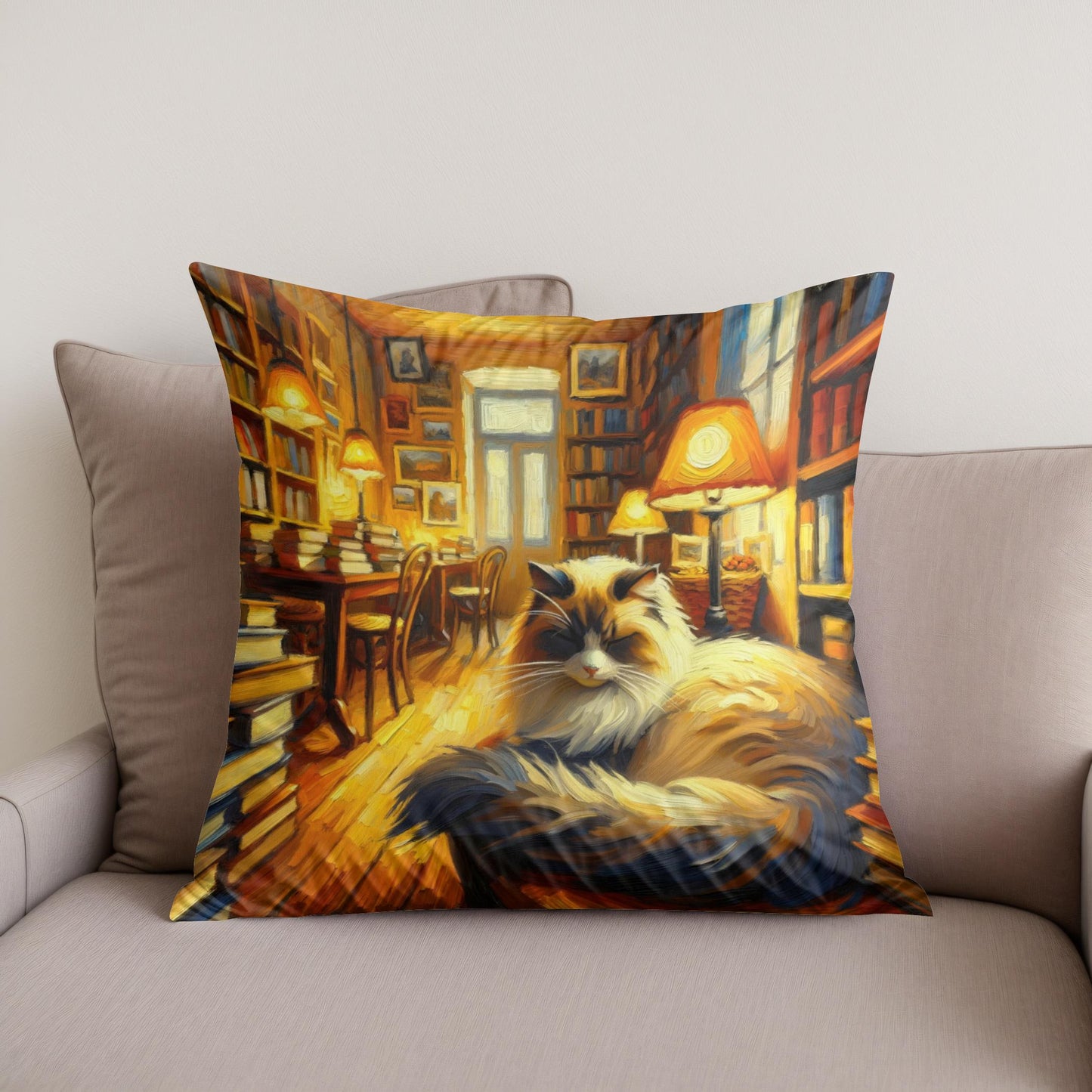 Bookshop Bliss Cotton Cushion