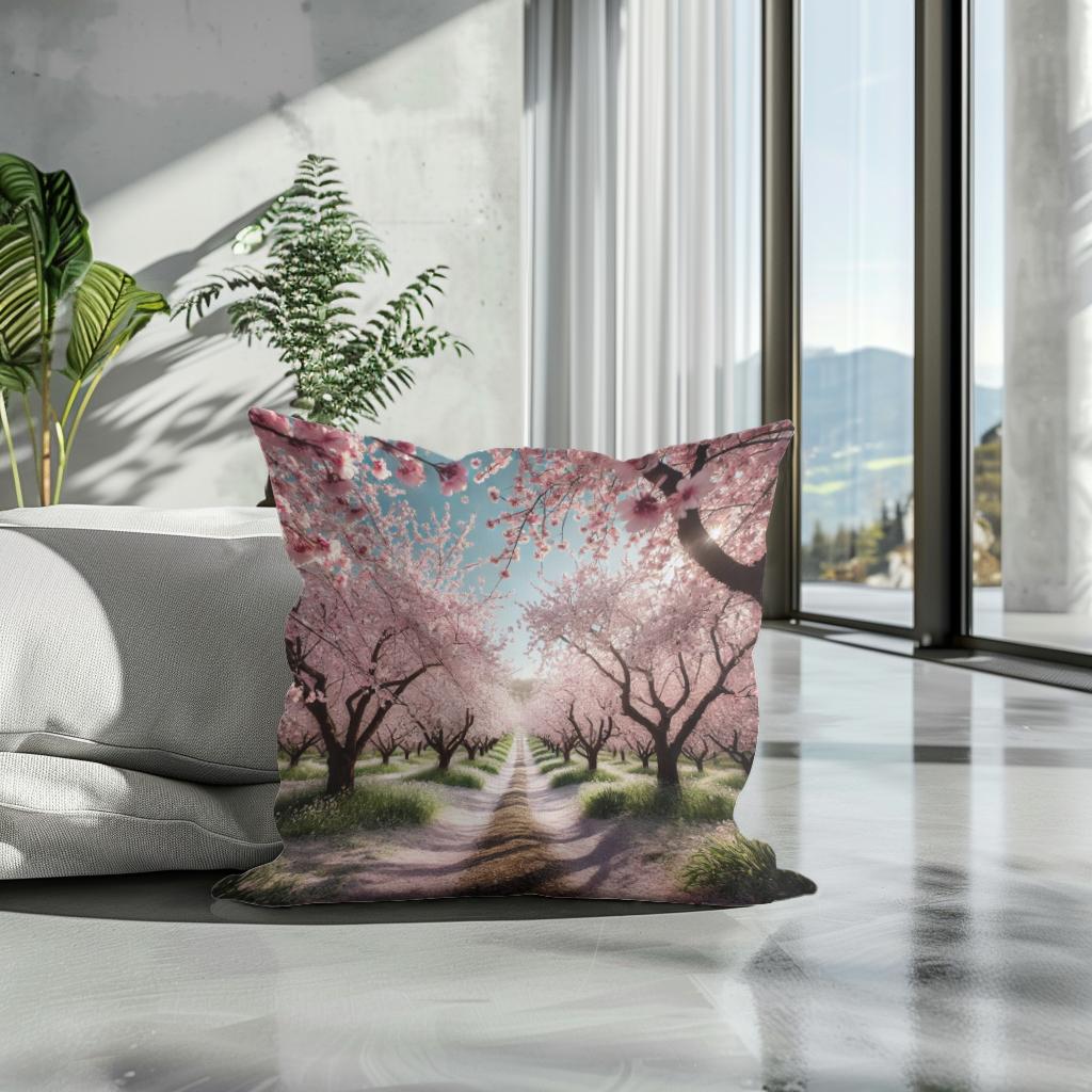 Spring Blossom Cotton Cushion