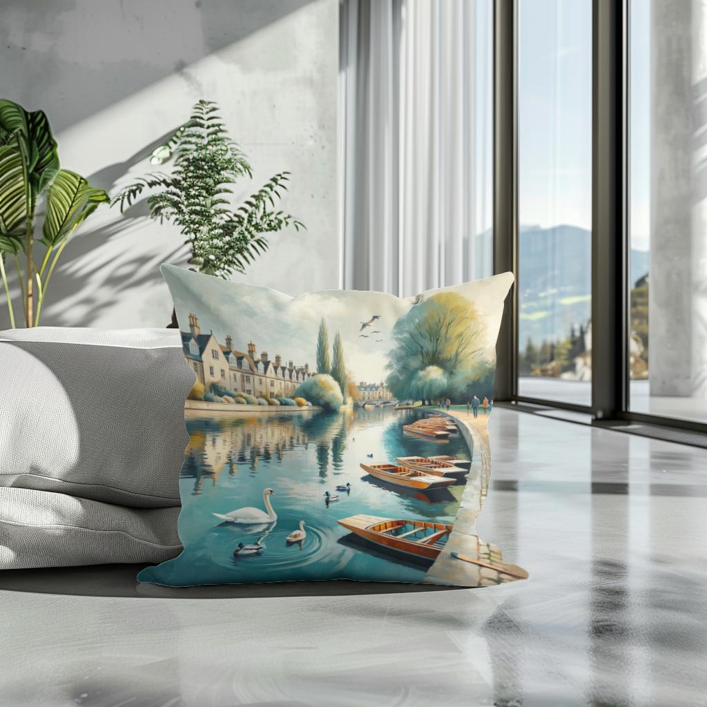 Cambridge Calm Cotton Cushion