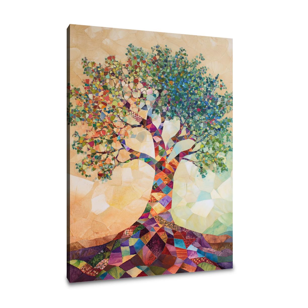 Geometric Tree of Life Canvas