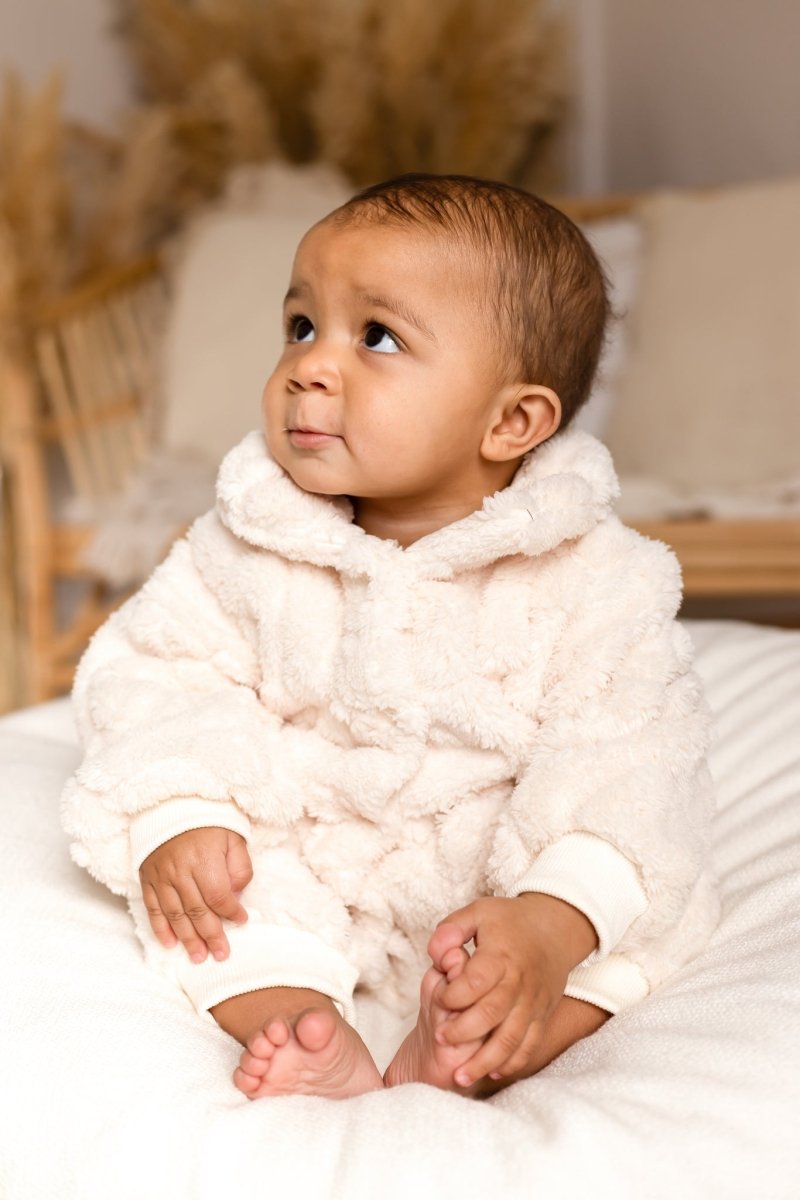 The Fur Bear Lining Fluffy Coat Romper