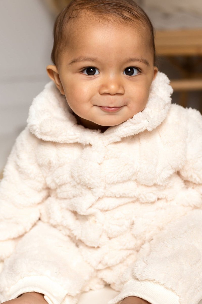 The Fur Bear Lining Fluffy Coat Romper