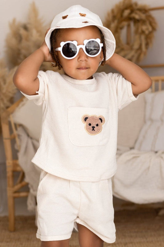 Waffle Bear 2 Piece T-Shirt & Shorts Set