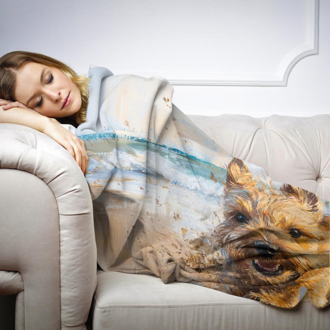 Terrier's Beach Adventure Blanket