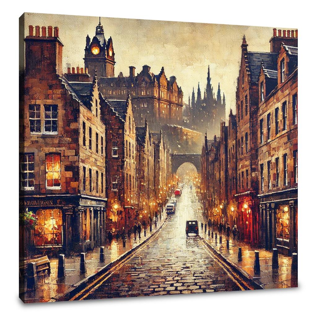 Edinburgh Evening Canvas