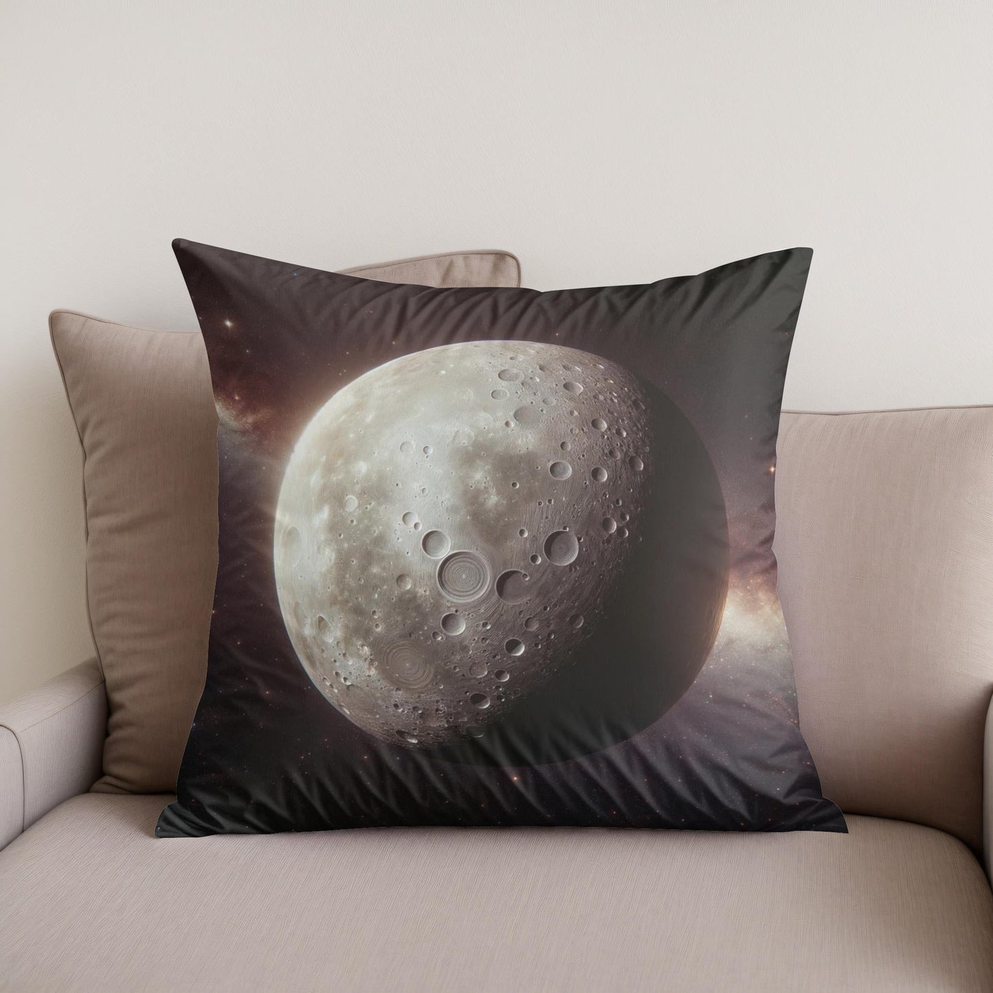 Ganymede's Magnetic Mystery Cotton Cushion
