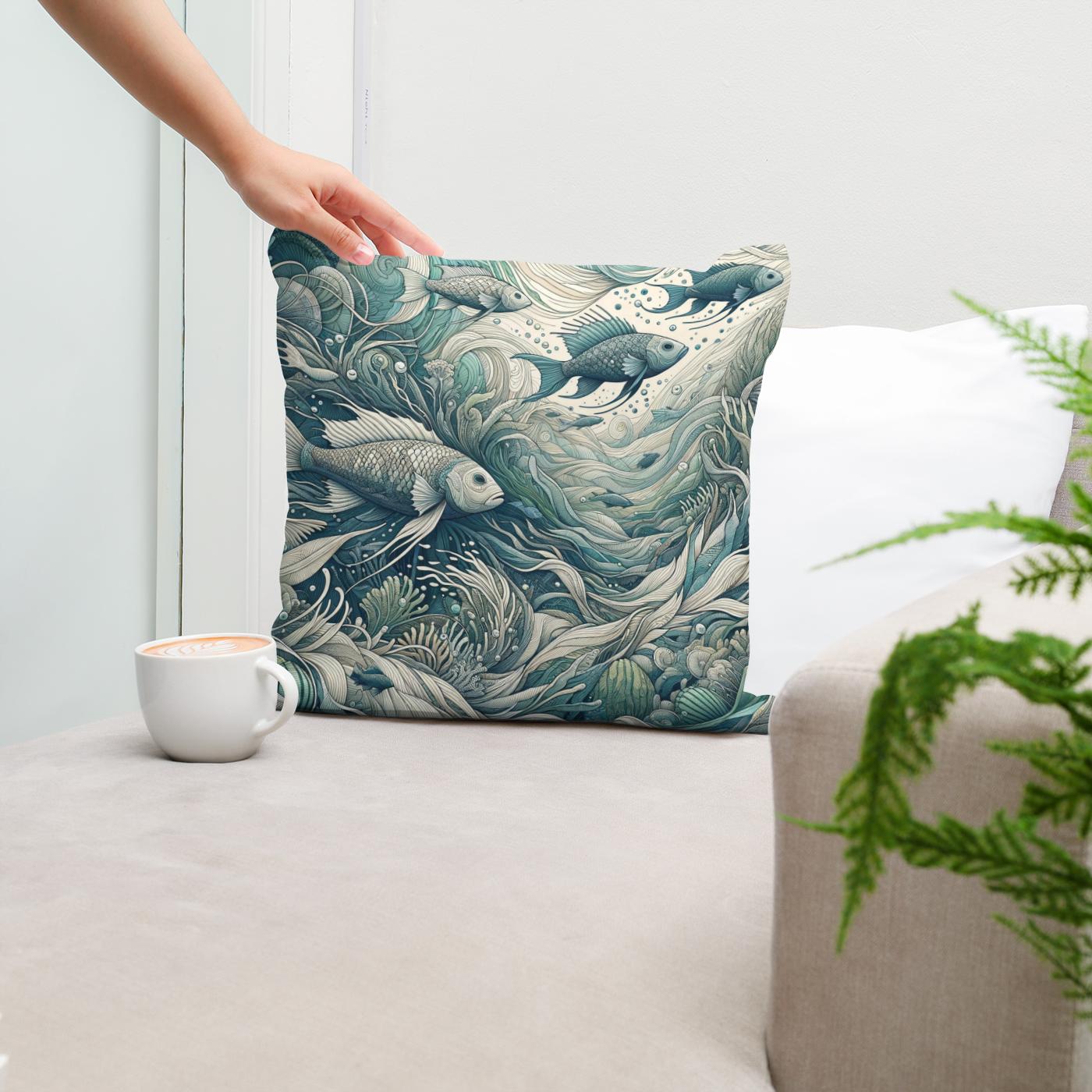 Ocean Harmony Cotton Cushion