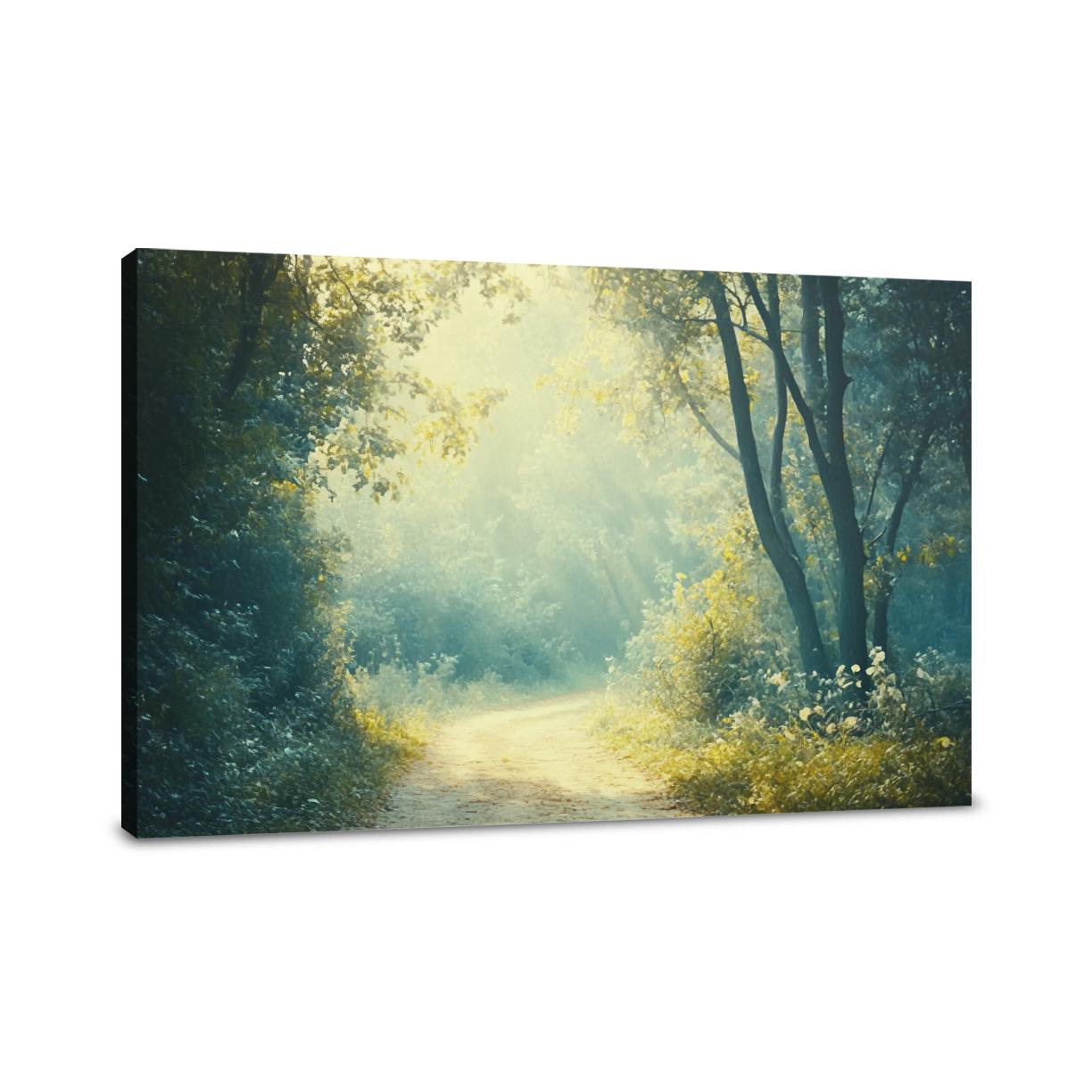 Nostalgic Forest Trail Canvas