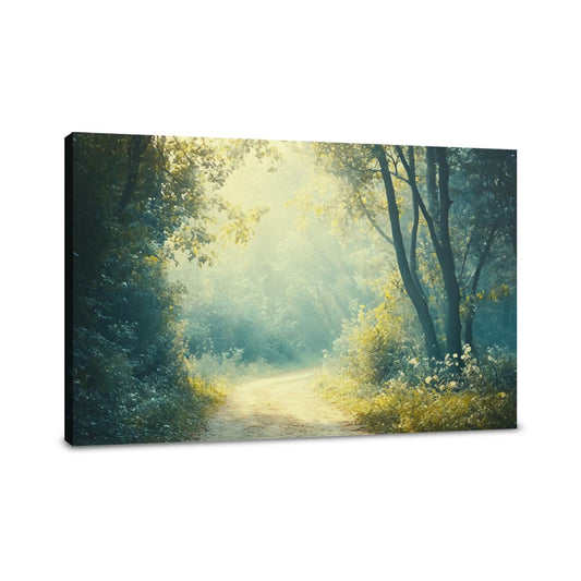 Nostalgic Forest Trail Canvas