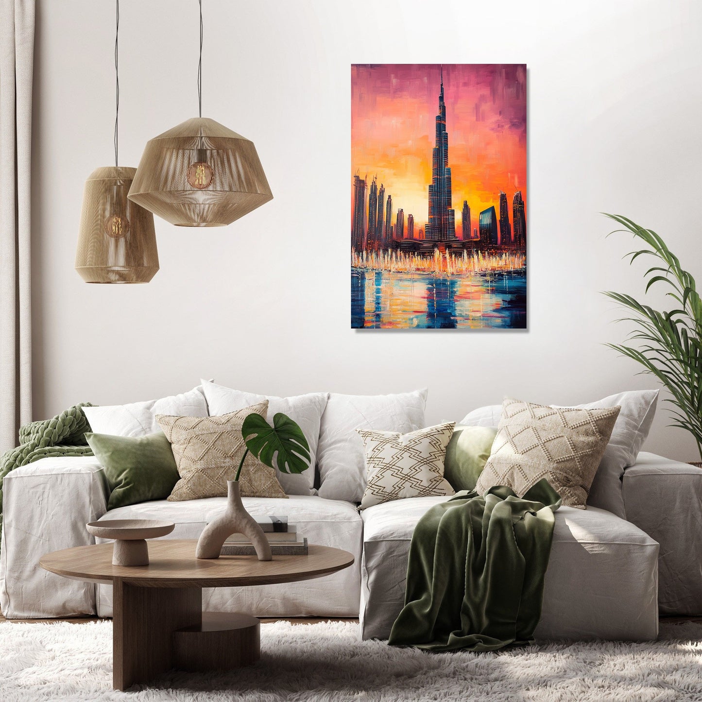 Burj Khalifa Sunrise Canvas