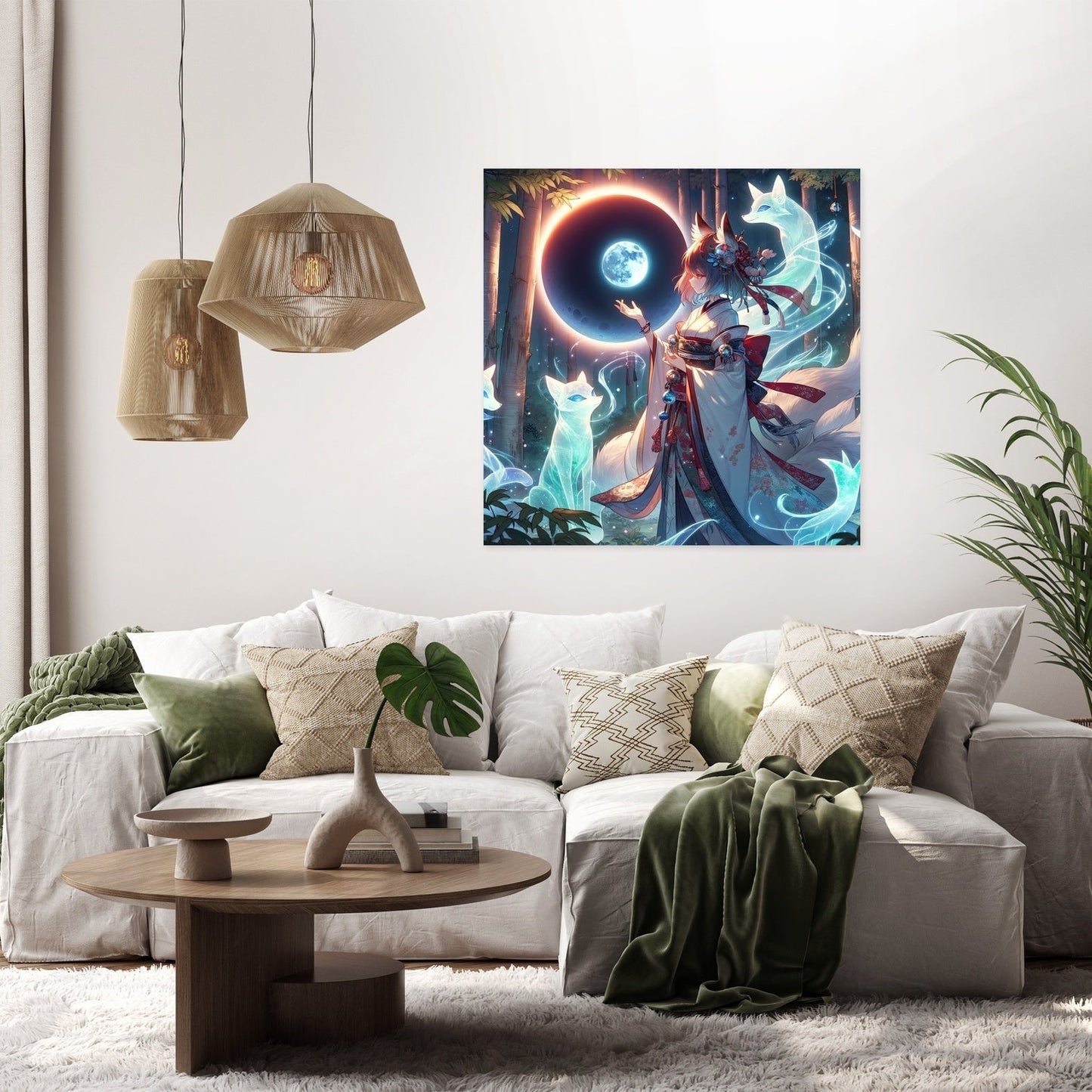 Eclipse Fox Spirit Bond Canvas