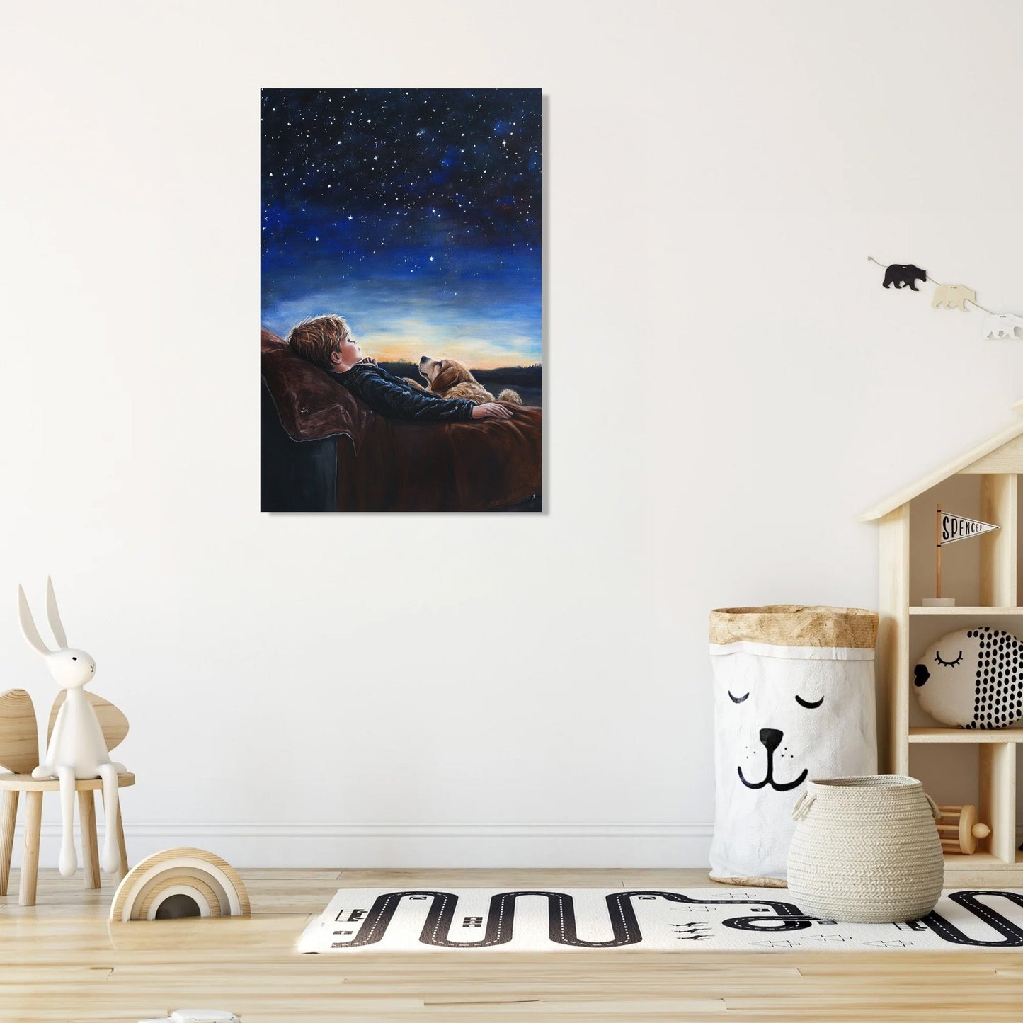 Stargazing Friends Canvas