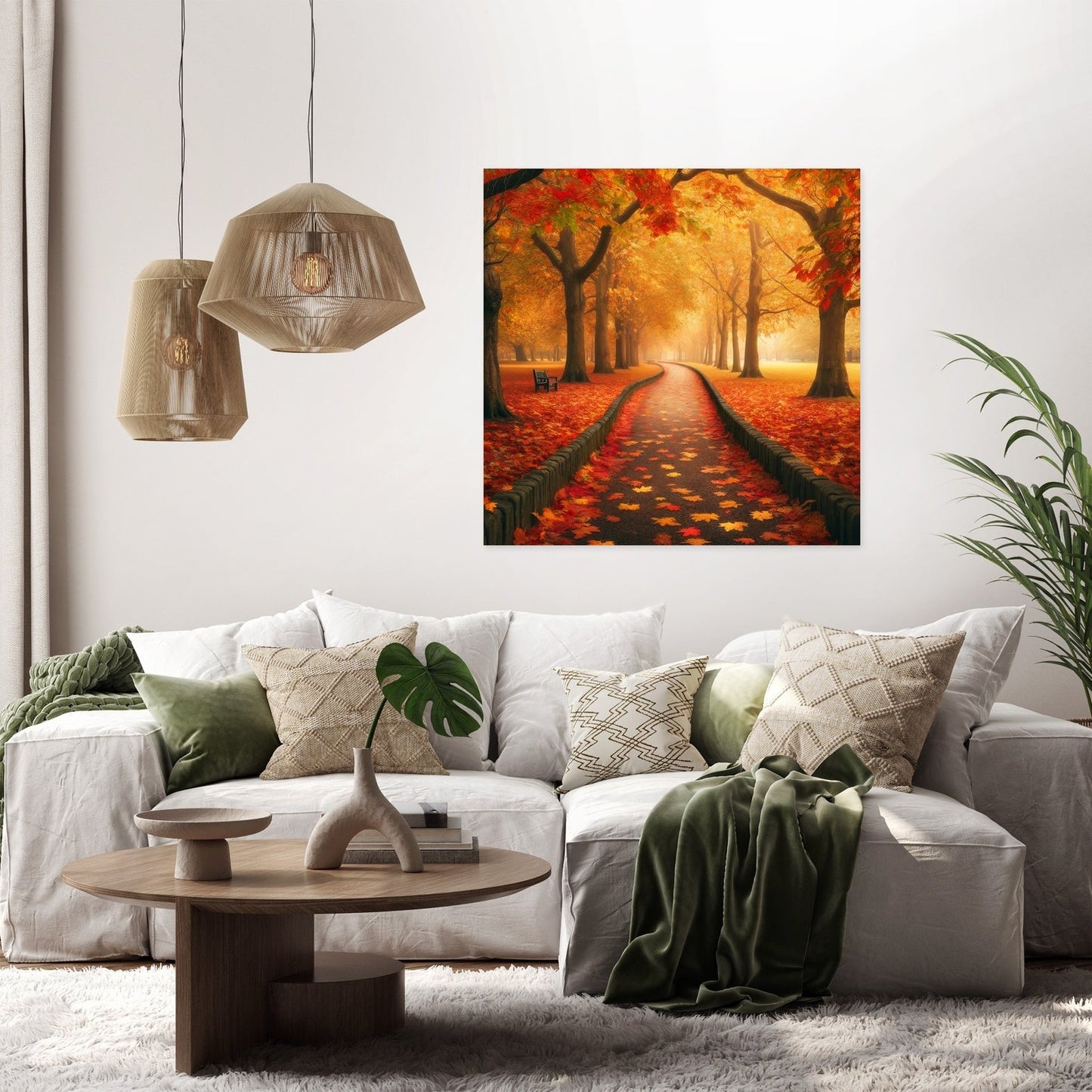 Autumn Pathway Serenity Canvas