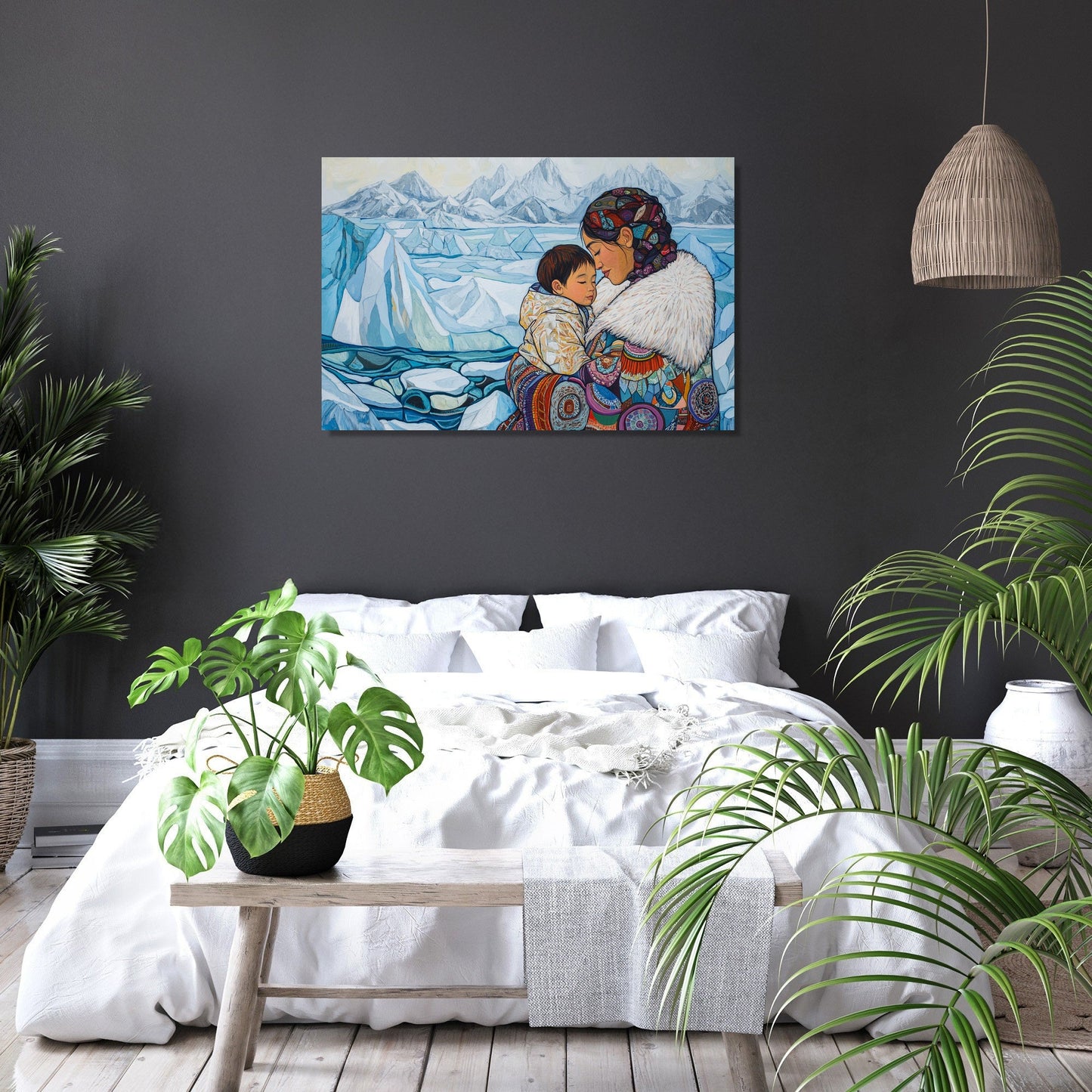Inuit Maternal Embrace Canvas