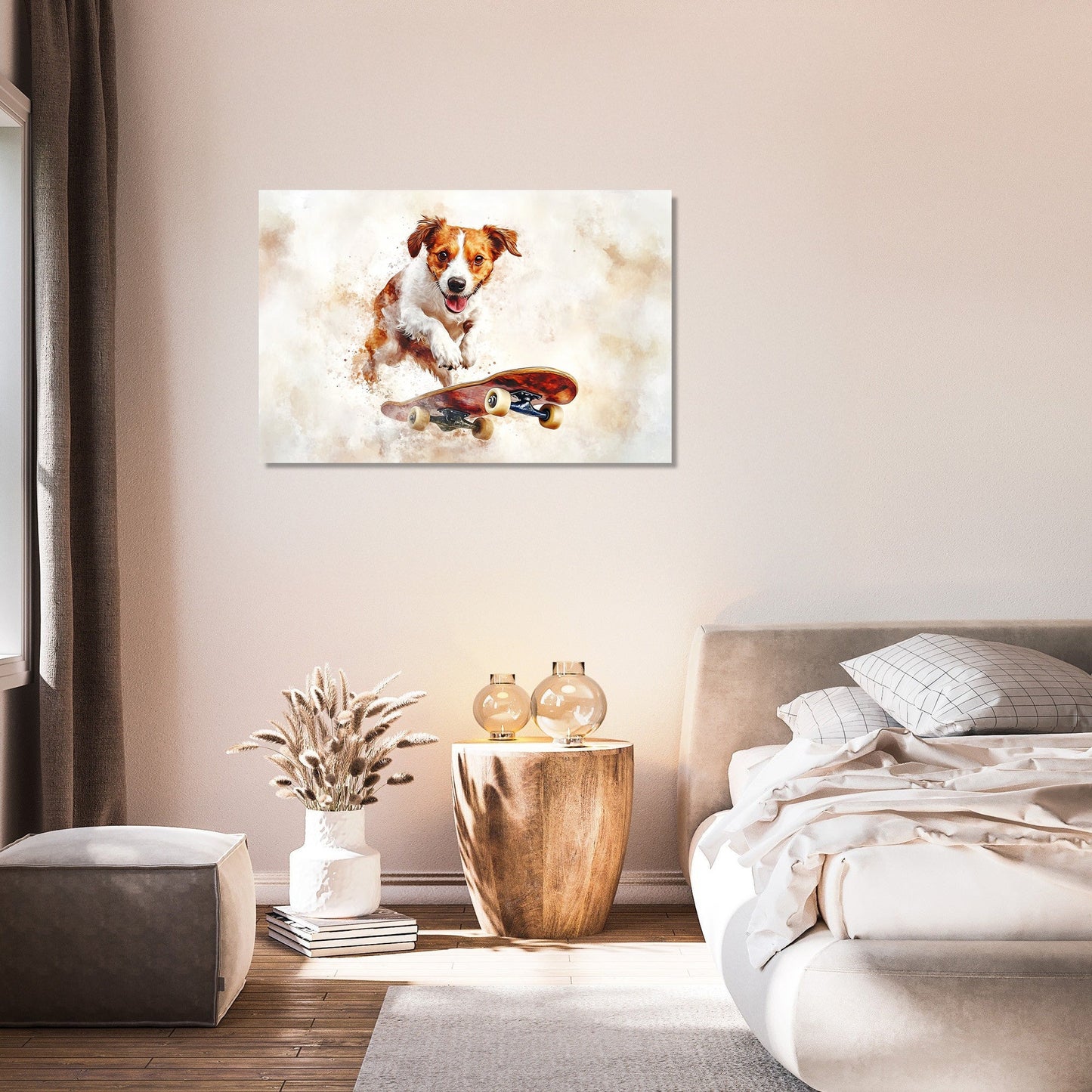 Dog on Wheels Canvas