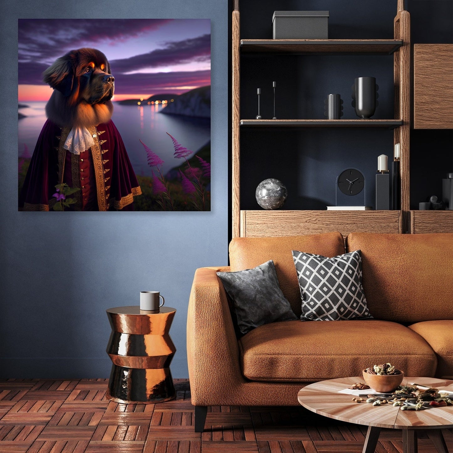 Twilight Majesty Newfoundland Canvas