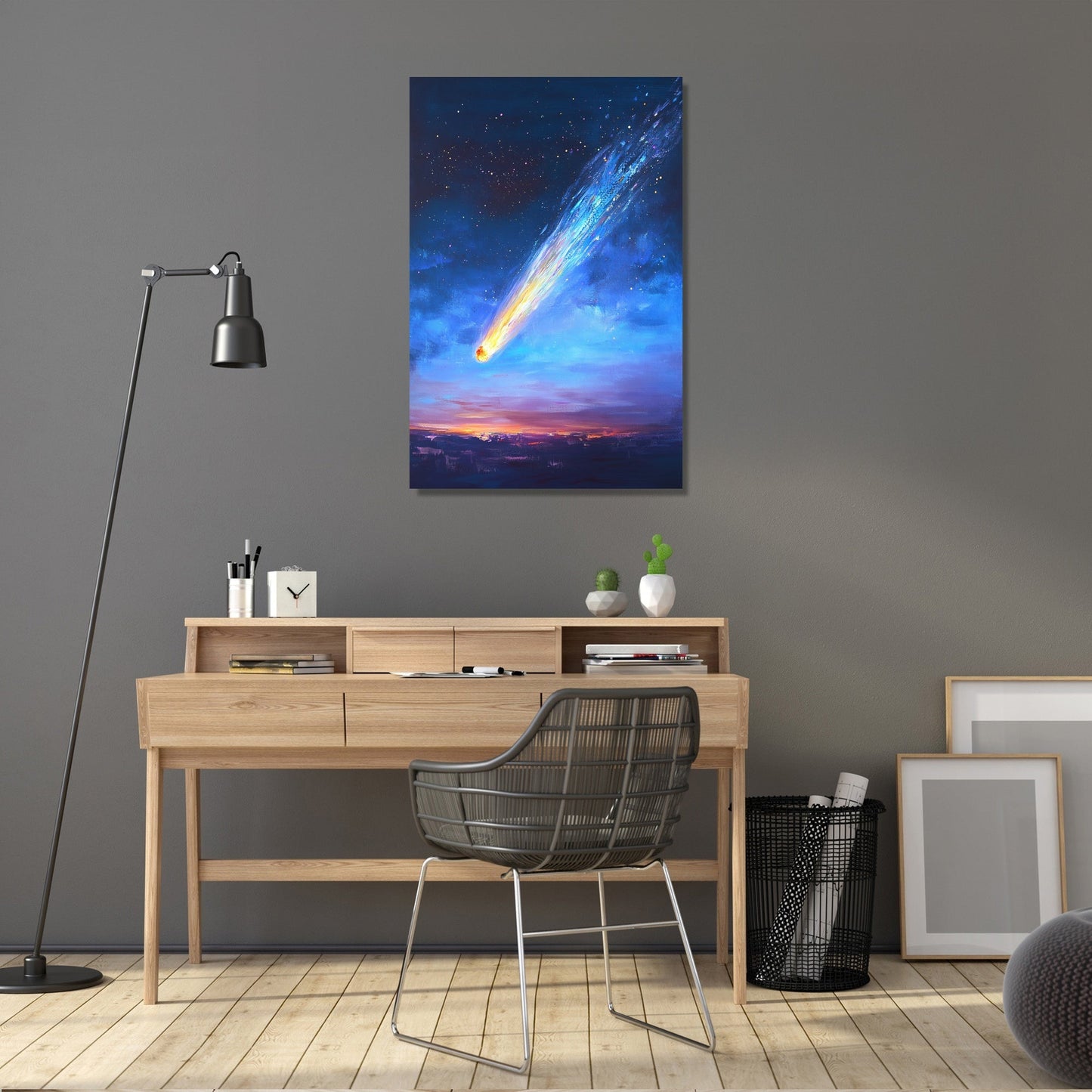 Celestial Dream Comet Canvas