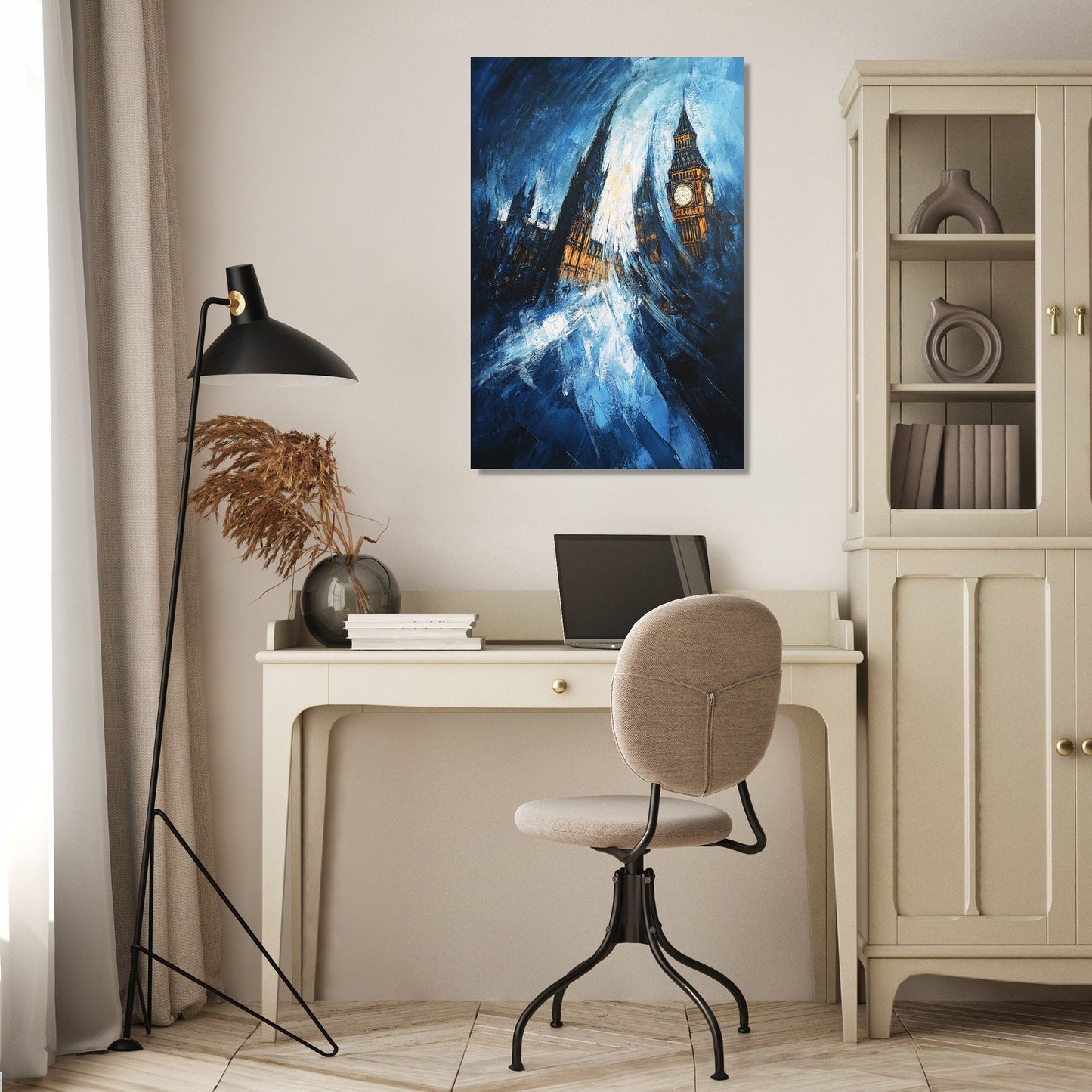 Nostalgic Parliament Blue Canvas