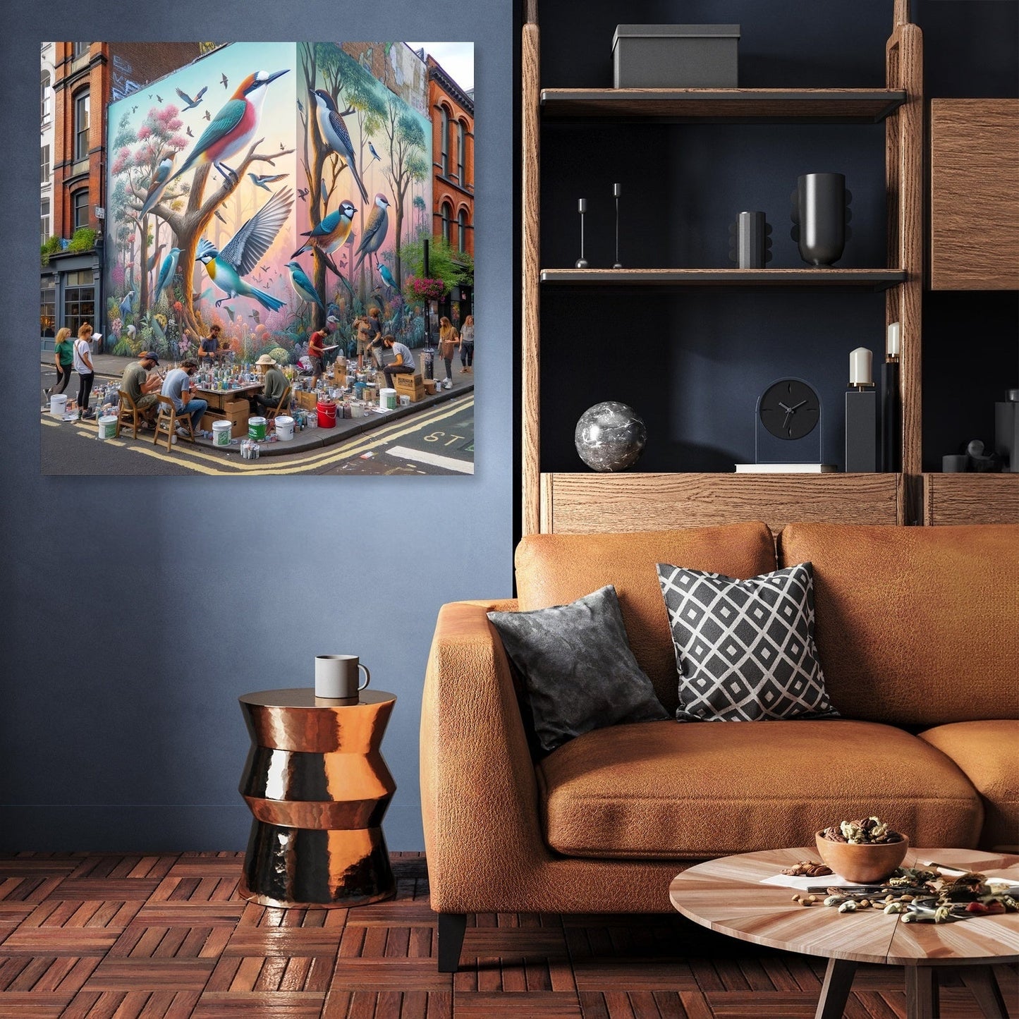 Urban Nature Mural Canvas