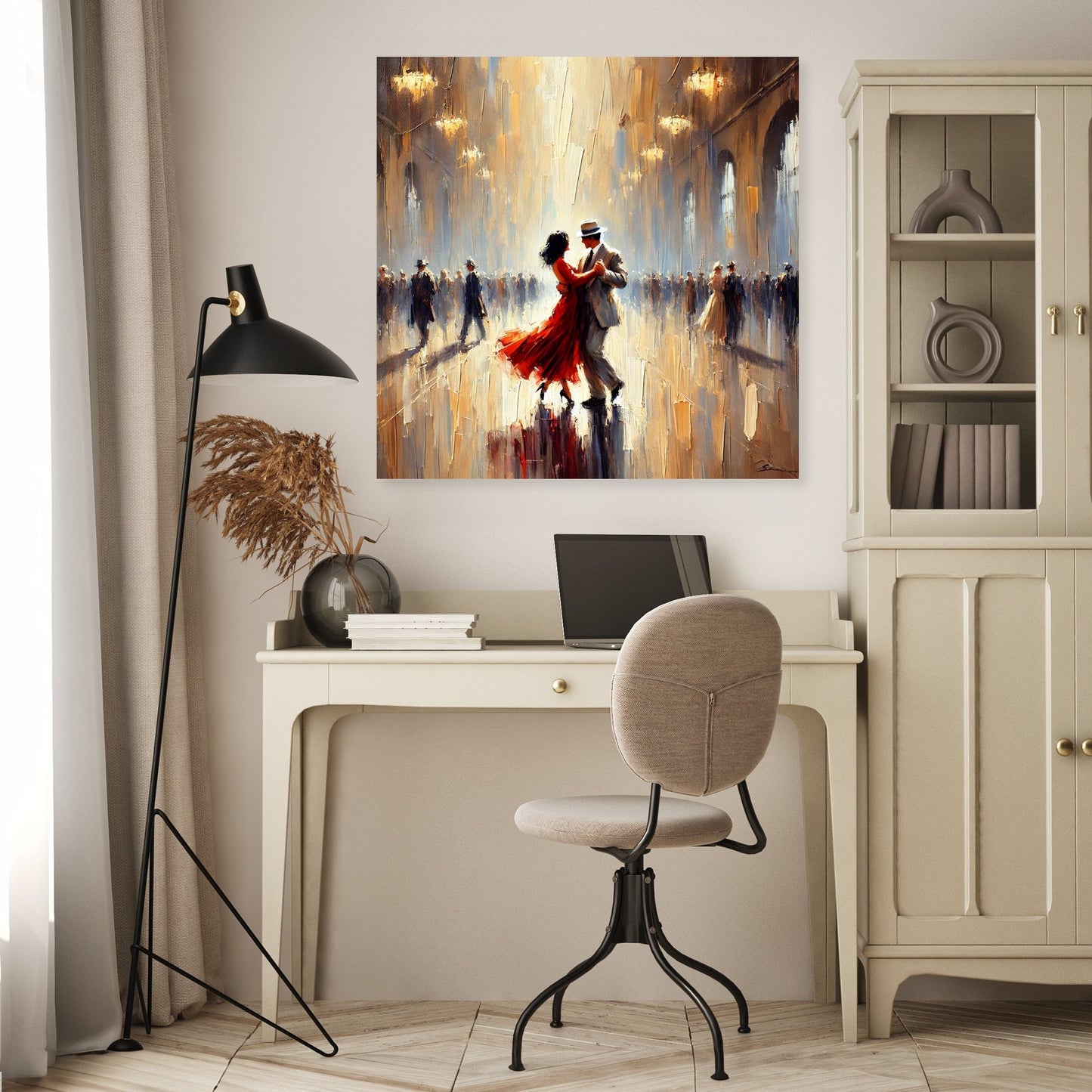 Golden Dance Impressionist Canvas