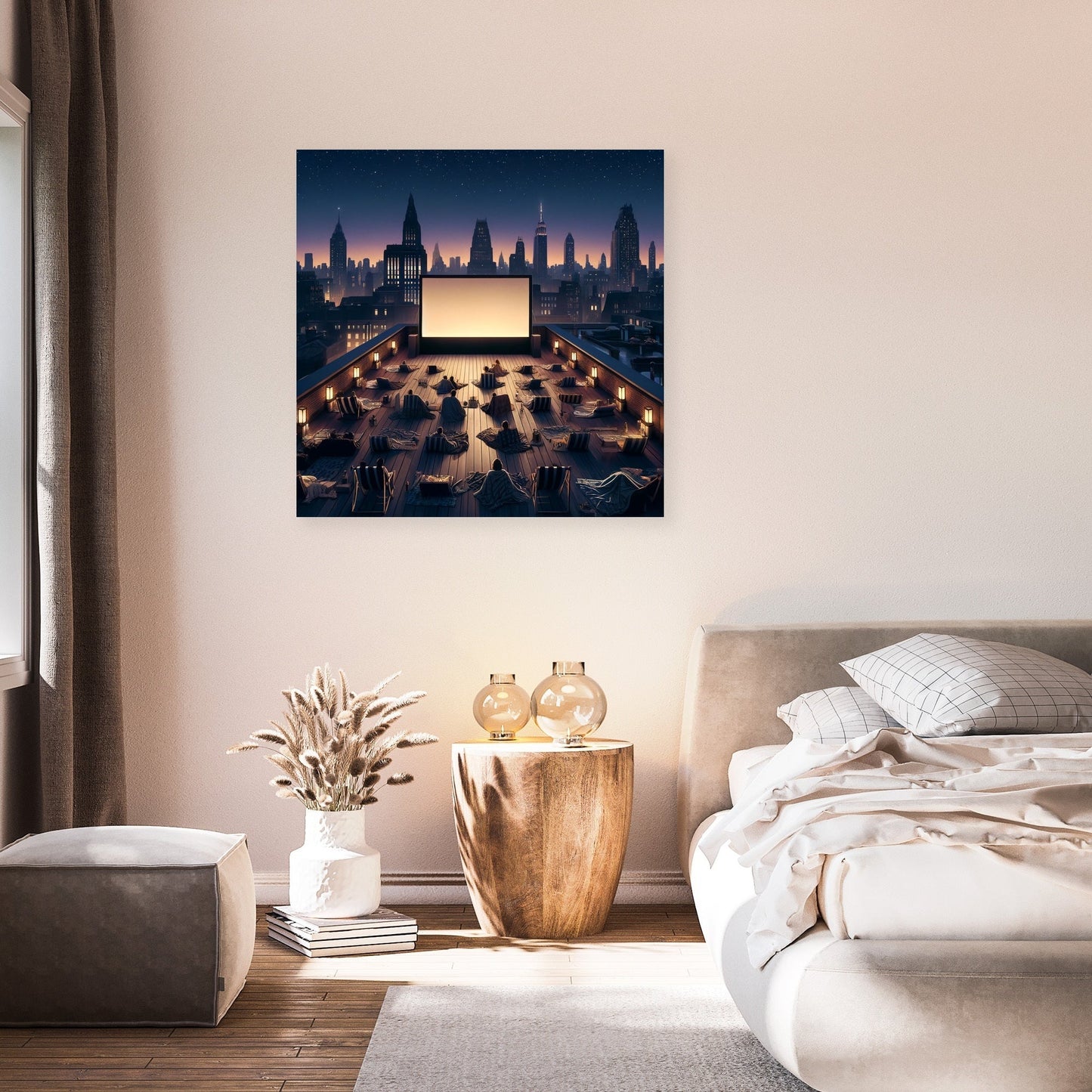 Rooftop Cinema Summer Nights Canvas