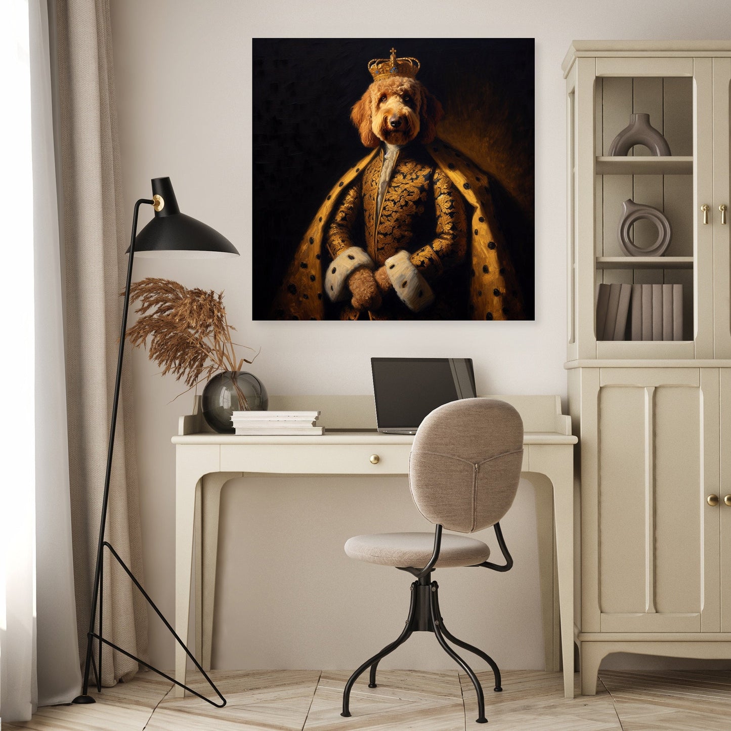 Regal Labradoodle Nostalgia Canvas