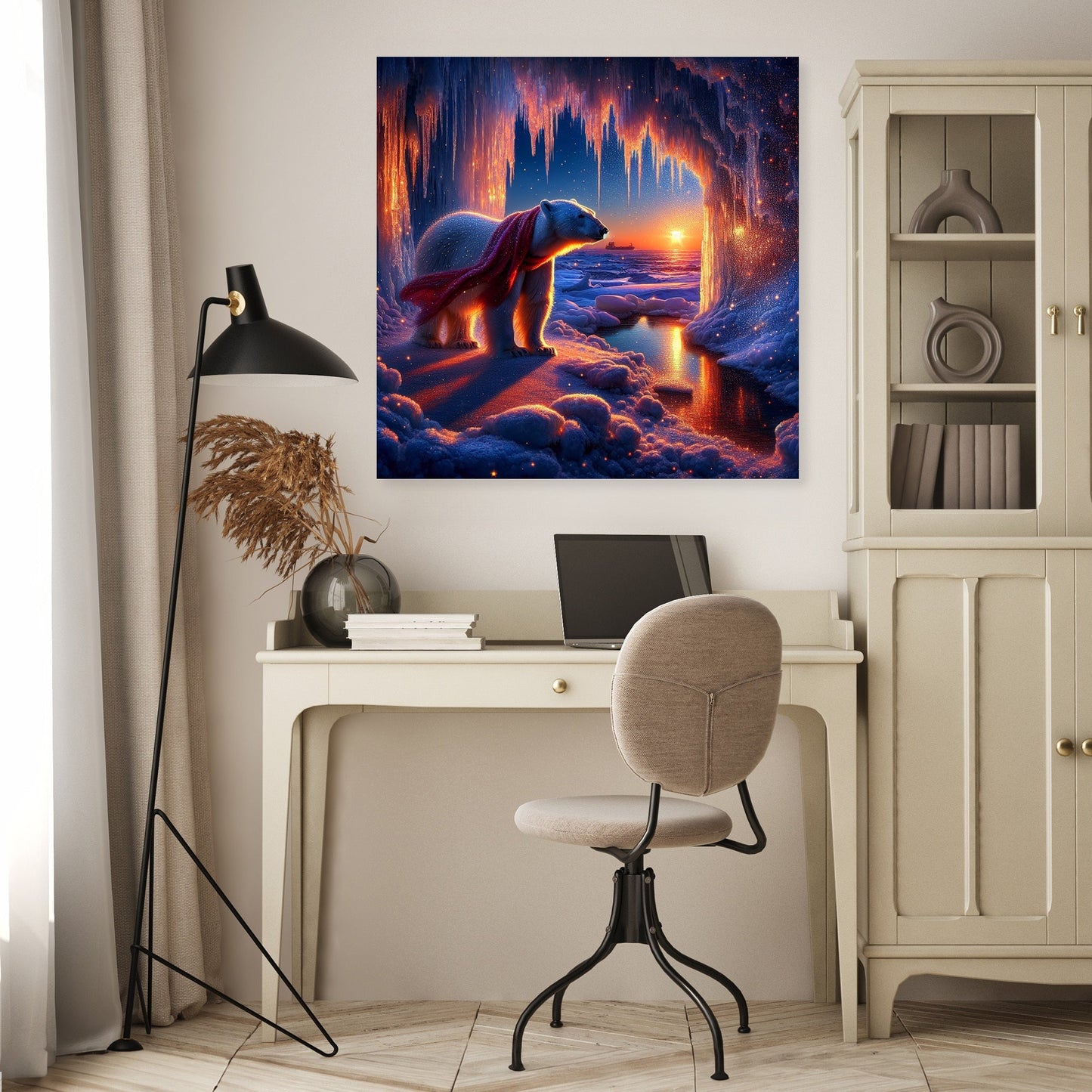 Dusk Majesty: Polar Serenity Canvas