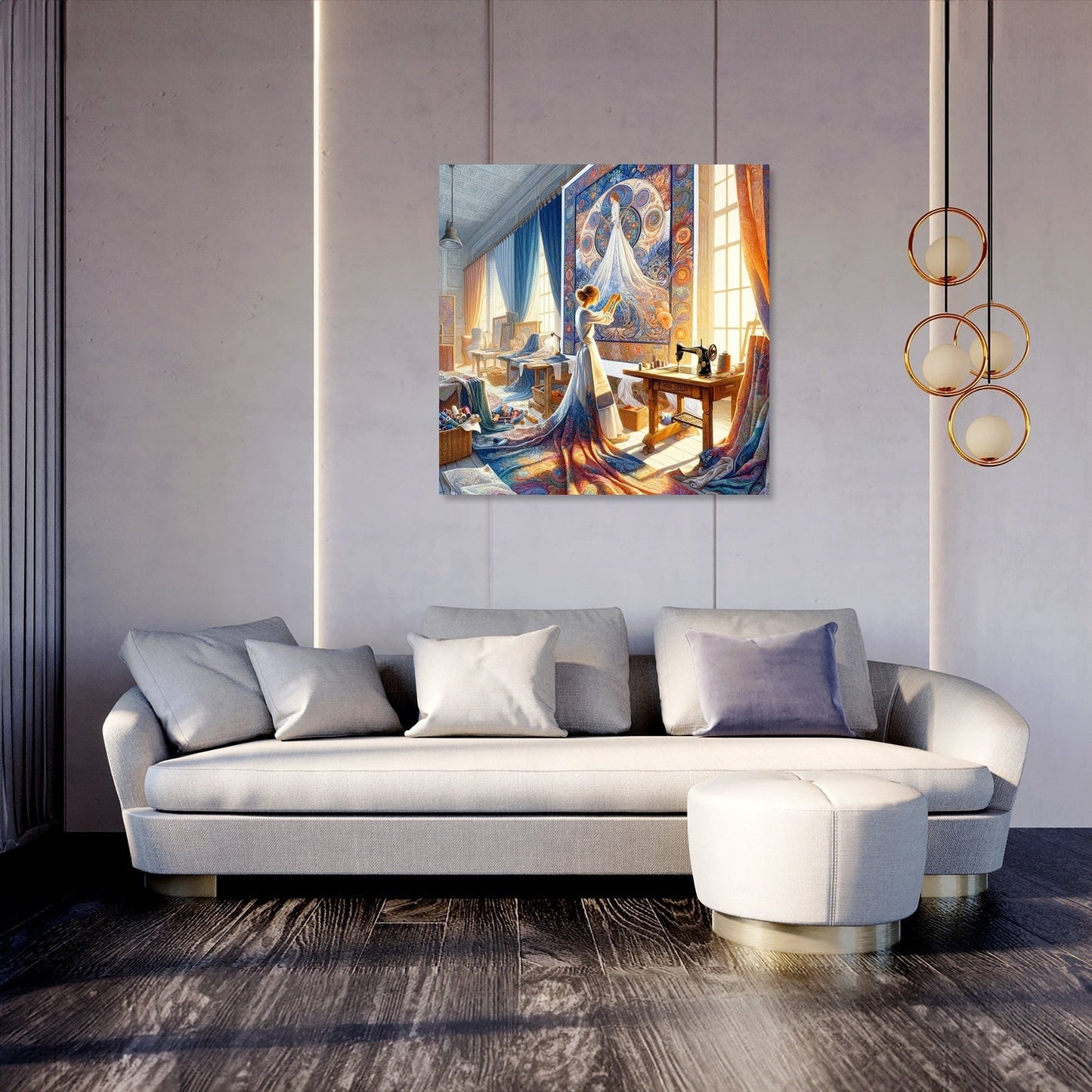 Ethereal Threads Canvas