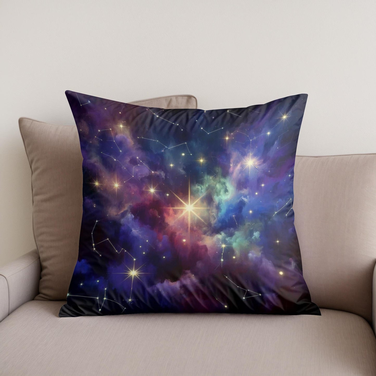 Celestial Harmony Cotton Cushion